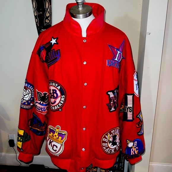 JH Negro LEAGUE Varsity PATCH Jacket - Picture 1 of 16